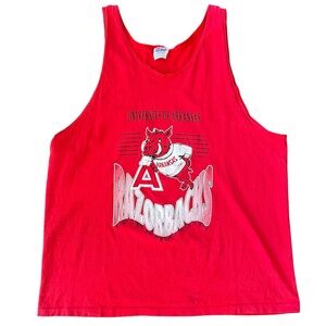 Vintage University of Arkansas Razorbacks Men’s Tank Top XXL